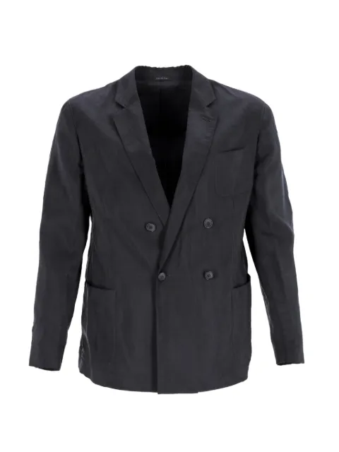 Giorgio Armani Pre-Owned double-breasted blazer Grey MRPPUDECL423364M