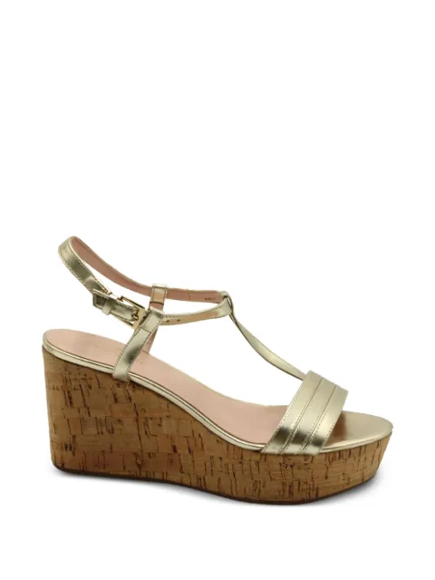 Kate Spade leather wedge sandals Gold SVSGSH252077