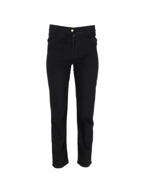 Balmain Pre-Owned button-fastening skinny jeans Black NAPPUGBCL340662W