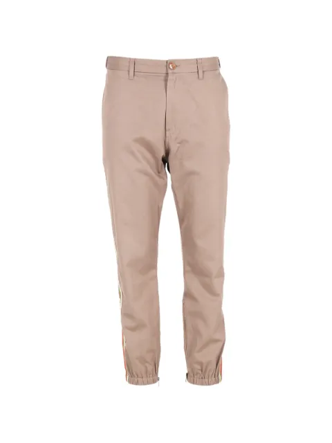 Gucci Pre-Owned side-stripe trousers Brown MRPPUDECL399353W