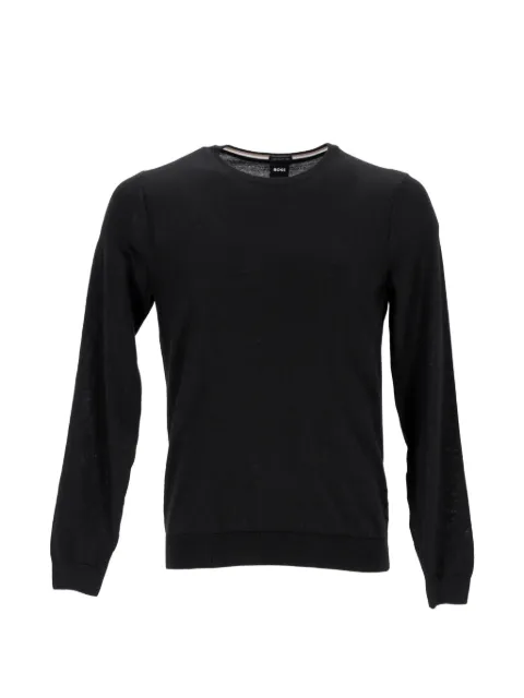 BOSS knit crew neck sweater Black TONPUDECL363837M