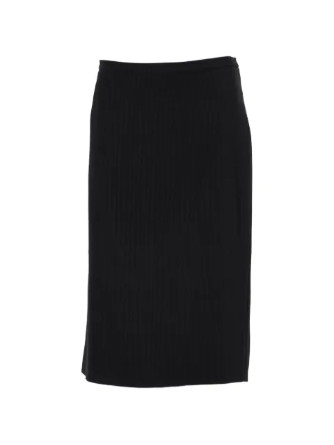 Max Mara striped midi pencil skirt Black NAPPUGBCL254802W