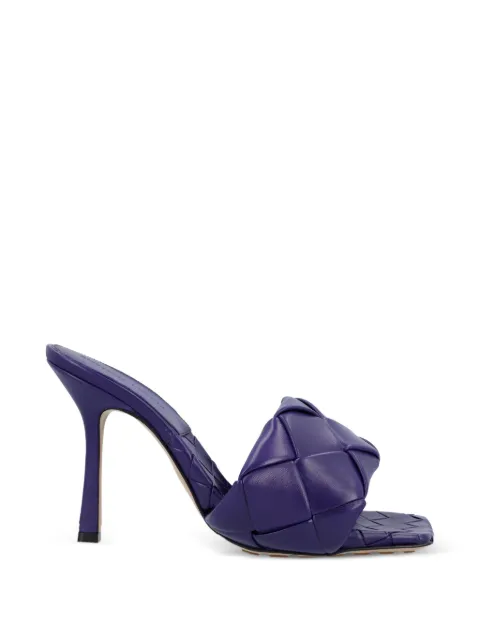 Bottega Veneta Pre-Owned Lido padded leather sandals Purple 608854VBSS06085