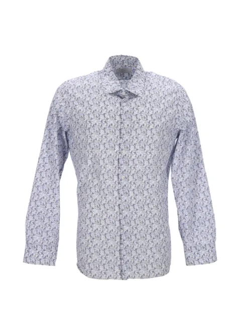Prada Pre-Owned printed cotton shirt Blue MRPPUDECL364417M