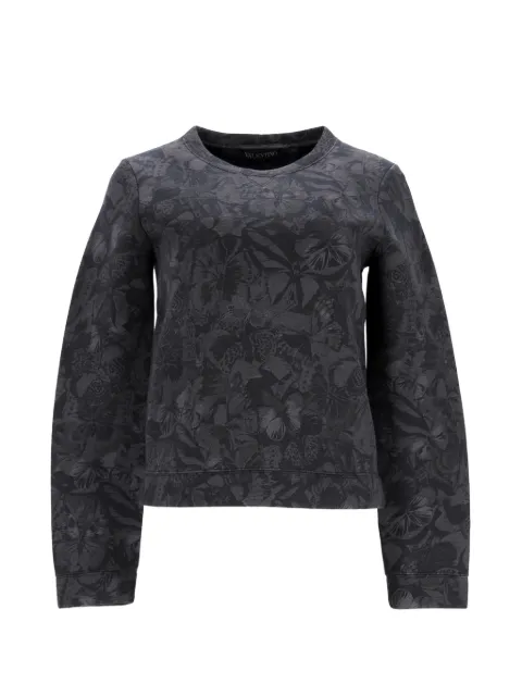 Valentino Garavani Pre-Owned butterfly-print sweatshirt Grey TONPUGBCL290655W