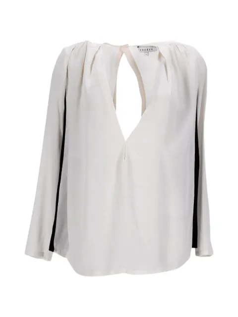 SANDRO V-neck blouse Grey TONPUGBCL301550W