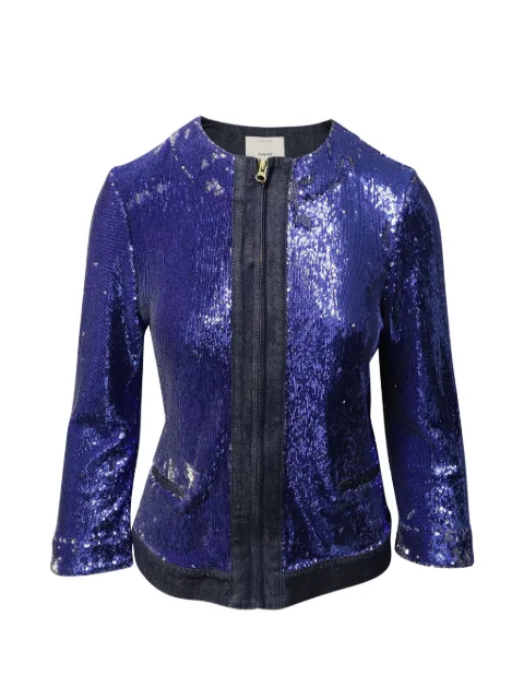 PINKO sequin denim jacket Blue NAPPUGBCL110139W