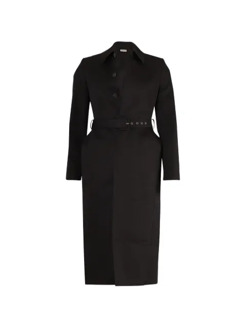Balenciaga Pre-Owned Hourglass belted coat Black BAPUGBCL208698W
