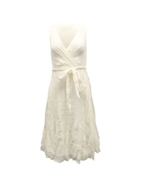 Polo Ralph Lauren Vintage tie-waist midi dress Neutrals NAPPUGBCL092769W
