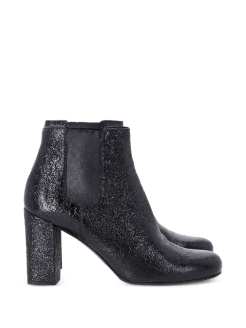 Saint Laurent Pre-Owned Chelsea leather boots Black NAPPUGBSH324436W