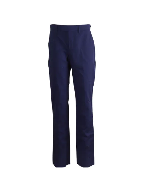 Balenciaga Pre-Owned straight-cut trousers Blue BADOFRCL209928M