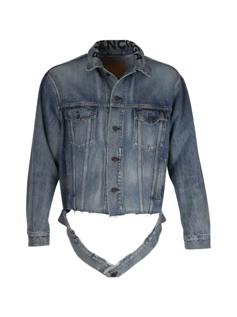 Balenciaga Pre-Owned cut denim jacket Blue BAPUGBCL216857W