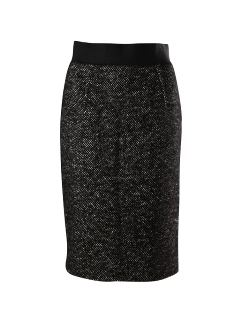 Giambattista Valli Vintage tweed pencil midi skirt Grey TONPUGBCL141934W