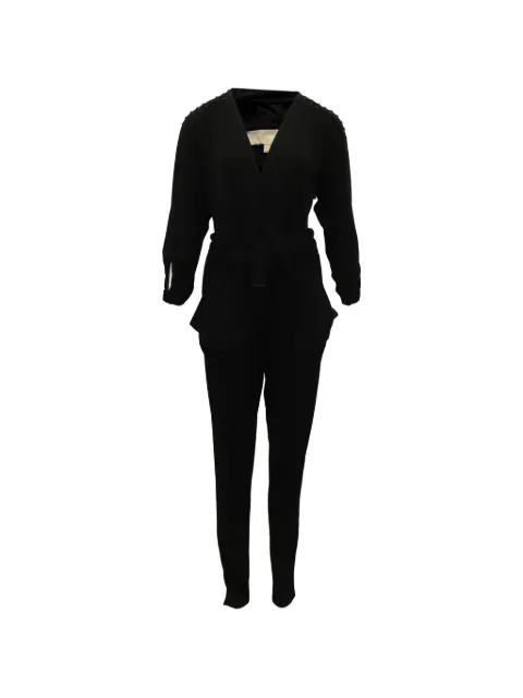 Michael Kors Vintage studded tie-waist jumpsuit Black NAPPUGBCL140586W