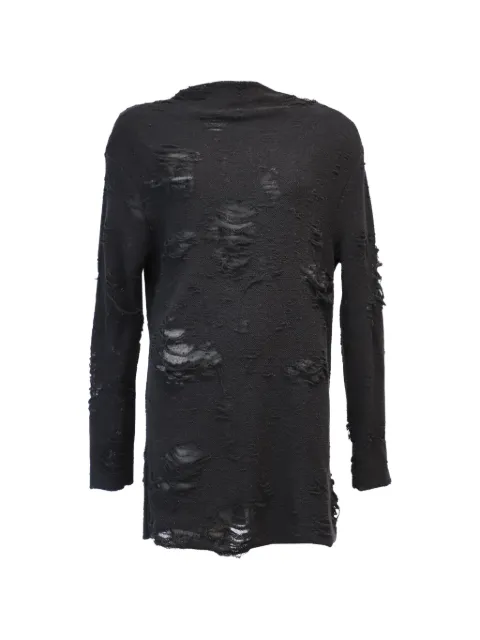 IRO x Anja Rubik Iriza distressed mini dress Black NAPPUGBCL124985W