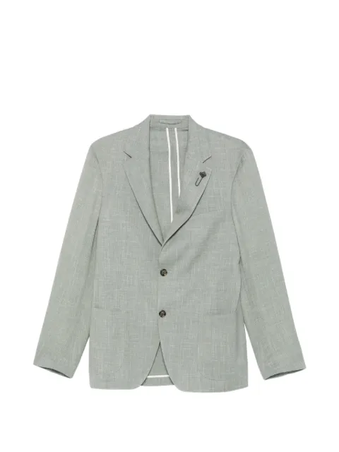 Lardini notched-lapel blazer Green CN6202ECN64522