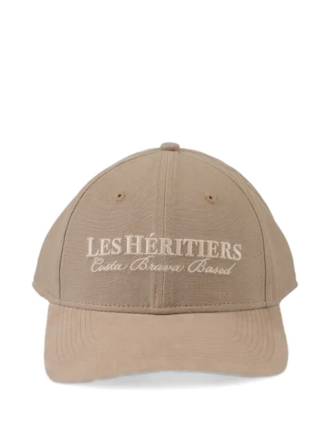 LES HÉRITIERS logo-embroidery baseball cap Neutrals NEWLOGOCAP