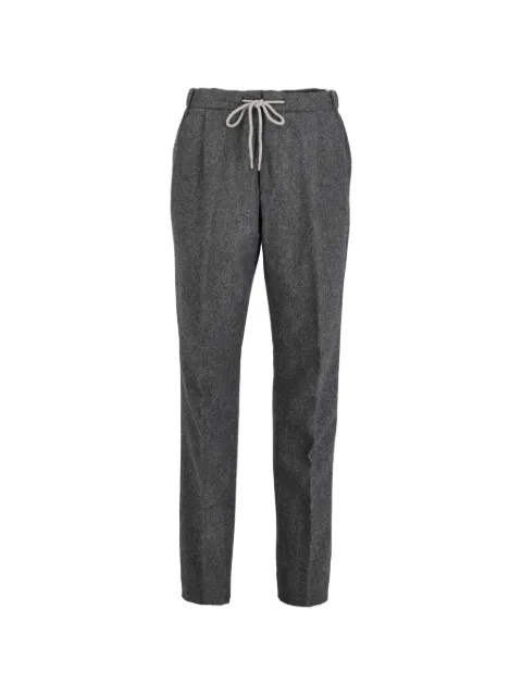 Vintage drawstring-waist trousers Grey WCV130105
