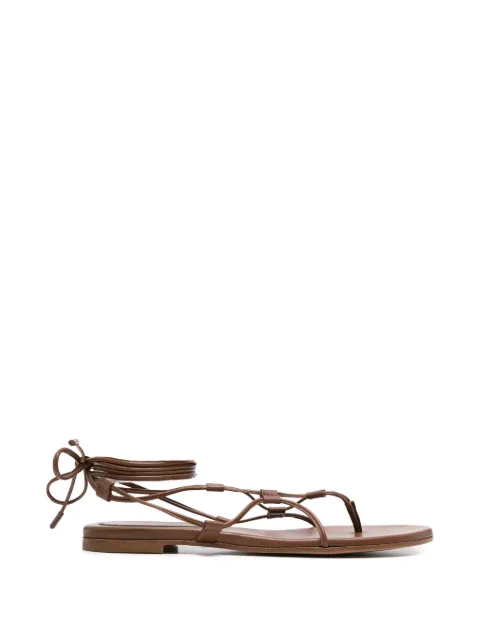 Gianvito Rossi tie-fastening sandals Brown G3266605CUONAP