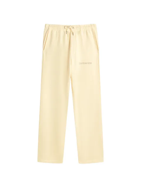 LES HÉRITIERS logo-detail track pants Neutrals LOGOPANT
