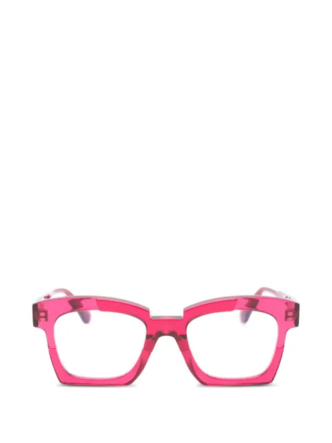 Kuboraum geometric-frame glasses Pink MASKEK5
