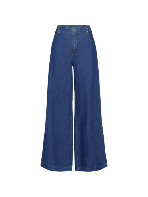TWP dillon wide leg trousers Blue 28041W488DST