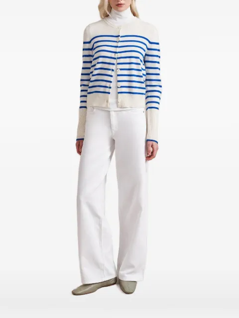 La Ligne striped cardigan Neutrals LLC210224CREAMCOBALT
