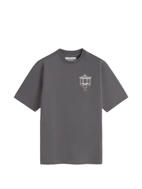 LES HÉRITIERS logo-print T-shirt Grey TEMPLETTEE