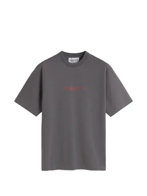 LES HÉRITIERS logo-print T-shirt Grey RETROROOTSTEE