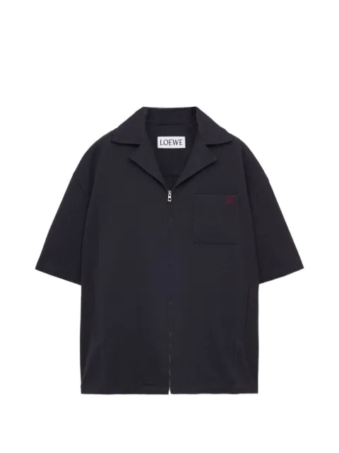LOEWE logo-embroidered shirt Blue H526Y05WFT