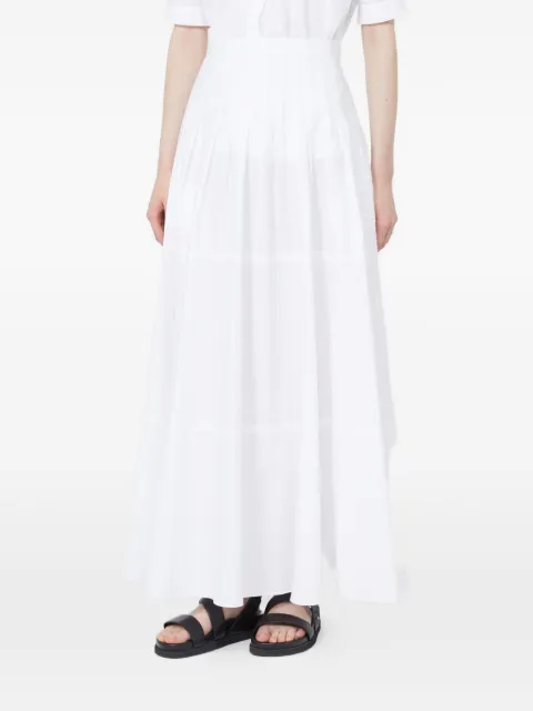 Max Mara Mstopera cotton long skirt White 2616101052600