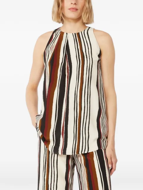 Max Mara striped-pattern blouse Neutrals 2616161022600