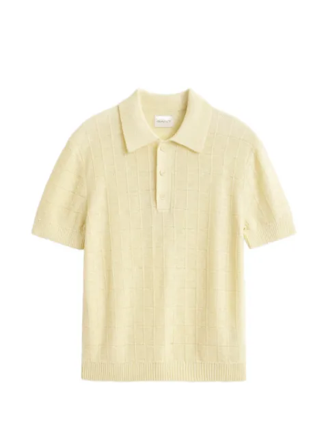 Gant textured polo shirt Yellow 8050302
