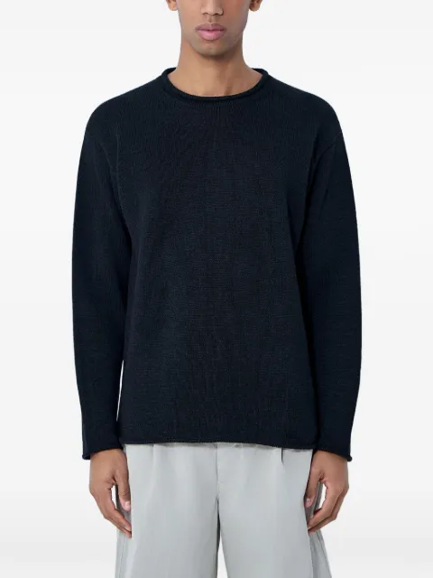 Massimo Osti Studio ribbed crew-neck sweater Black 20MMKN303A110707G999