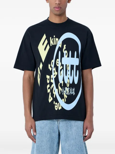 b.Eautiful logo-motif crew-neck T-shirt Black LT01TS003