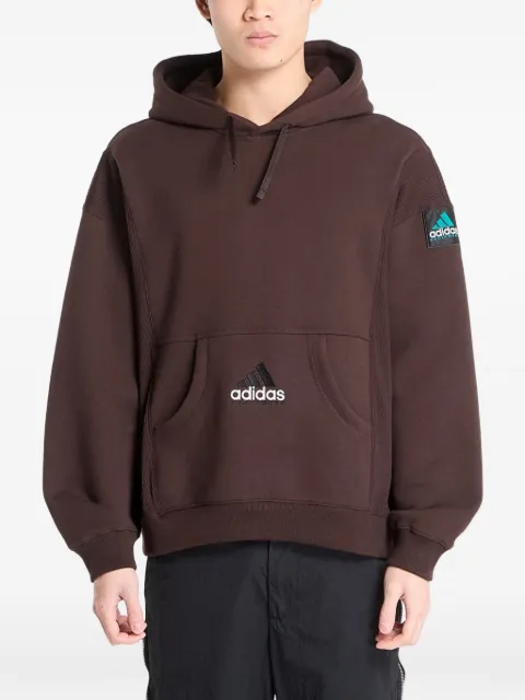 adidas Equipment logo-patch hoodie Brown KB9331