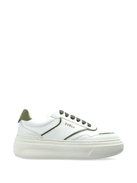 Furla Nuage lace-up leather sneakers White YK73NUABX4470
