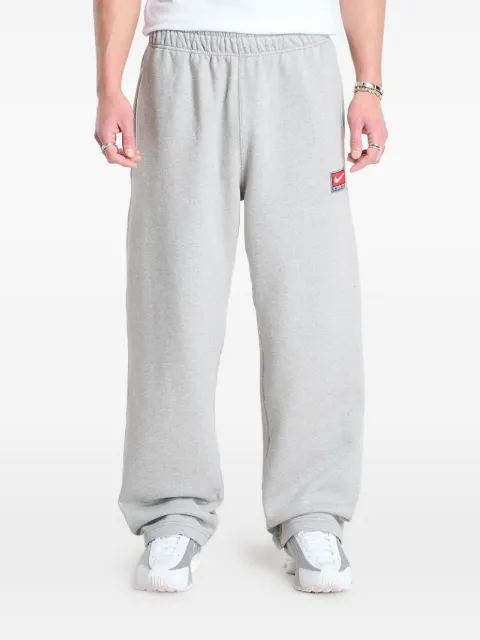 Nike Solo Swoosh open-hem track pants Grey IO0675