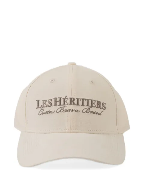 LES HÉRITIERS logo-embroidery baseball cap Neutrals NEWLOGOCAP