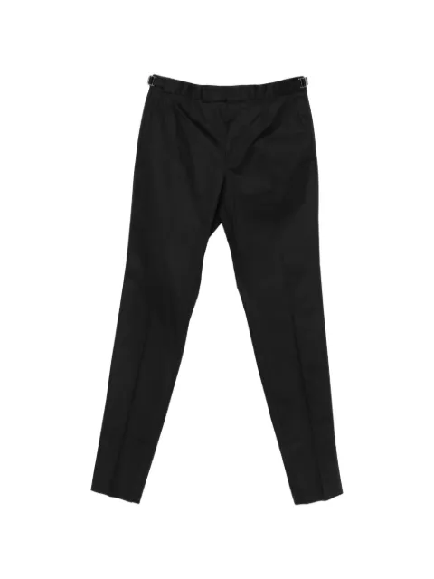 Zegna side-adjuster pressed-crease trousers Blue 315F07A377A812