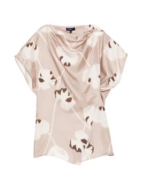 Soeur Fedora floral draped blouse Neutrals CHE0635FEDORA
