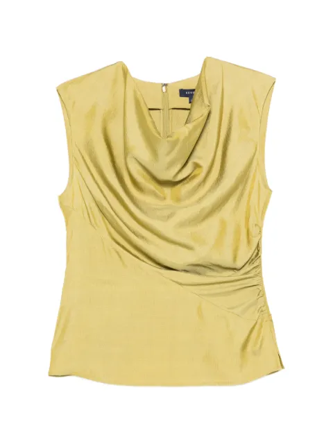 Soeur Eclat cowlneck ruched blouse Yellow CHE1024ECLAT