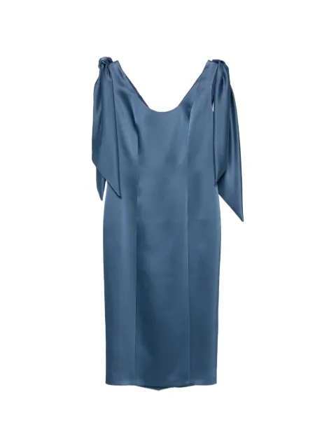 Fely Campo draped midi dress Blue 2617377