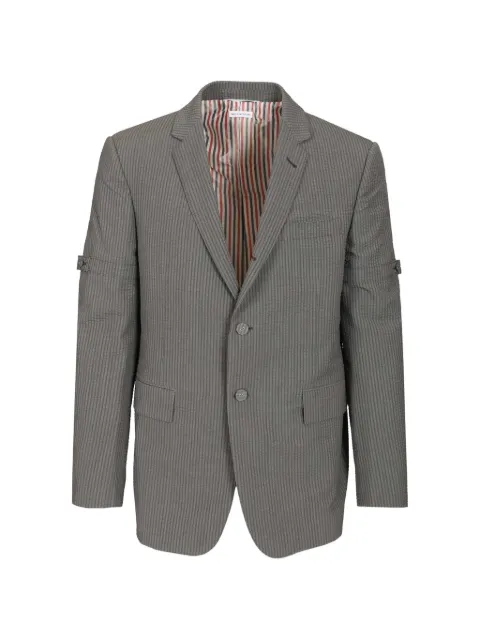 Thom Browne striped buttoned blazer Grey MJC405O06455