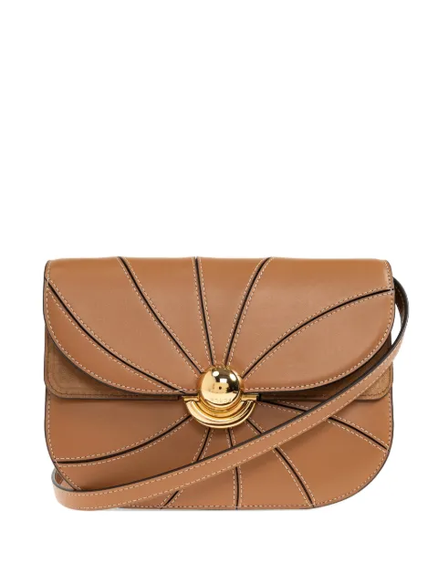 Furla Sfera topstitch turn-lock small shoulder bag Brown WB01355BX4426