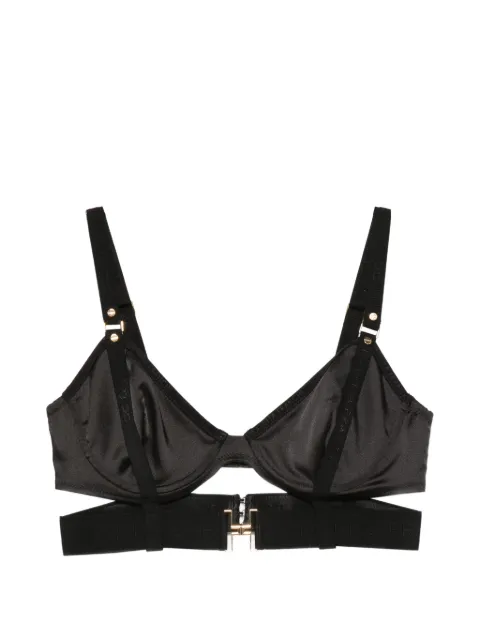 Elisabetta Franchi bra in satin and tulle Black RG00162E2