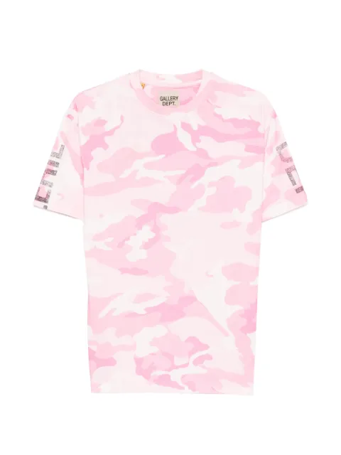 GALLERY DEPT. camo logo T-shirt Pink TOP046