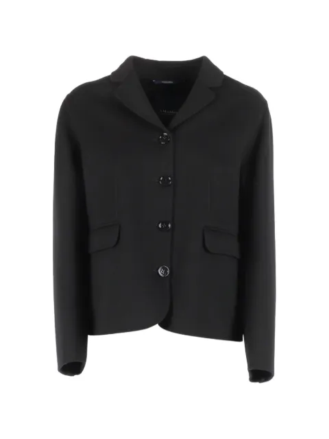 'S Max Mara Giacca Magia button virgin wool jacket Black 2619041091600