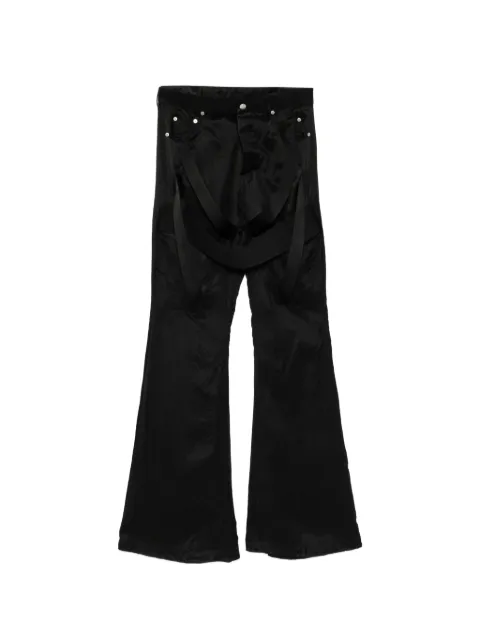 Rick Owens Megastrapped suspenders trousers Black RR01F2311KER4