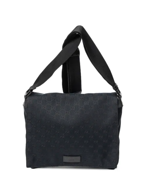 Gucci Pre-Owned GG canvas messenger bag Black 146236496393
